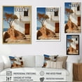 thumbnail image 4 of Designart "Tranquil Spain Beach House" Beach Floater Framed Canvas Art Print, 4 of 5