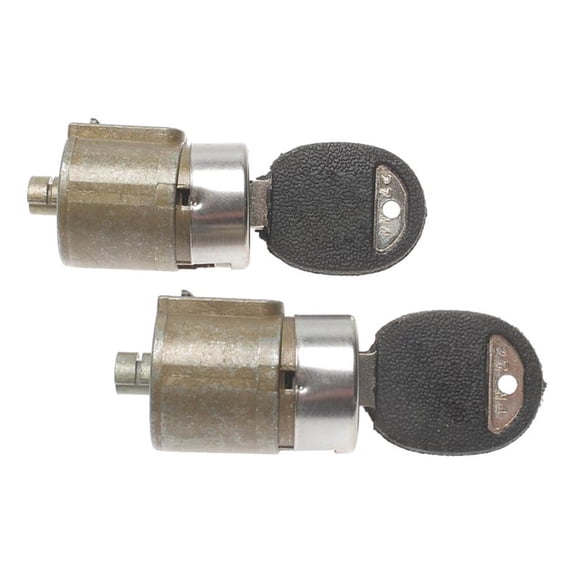 KarParts360 For Chevy Blazer 1992 1993 1994 Door Lock Cylinder With Key | Metal Finish | Silver, Black Trim Ring Finish