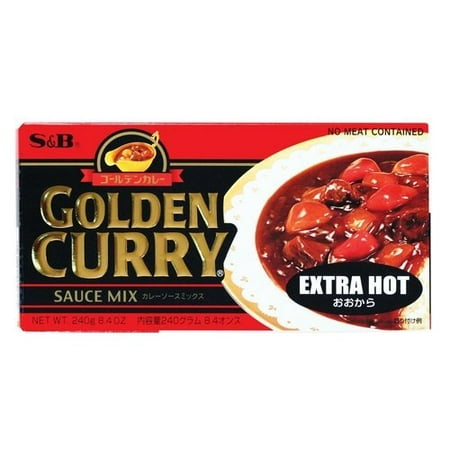S&B Golden Curry Sauce Mix Extra Hot 7.8-Ounce