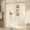 Square tube brushed gold belt buffer, variant on BouPower Double Sliding Shower Door, Semi Frameless Glass Shower Door 60''x72'', 3/8'' (10mm) Clear Tempered Glass Shower Door with Double Tube Brushed Gold Belt Buffer for Bathroom