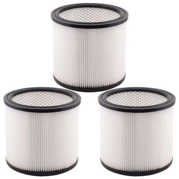 3 Pack Filter Cartridge Replacement Part 90304 90350 90333 Type U H12 Compatible with Shop Vac Wet & Dry Vacs