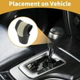 thumbnail image 3 of Unique Bargains 1 Pc Automotive Manual Universal Gear Shift Knob Cover Car Stick Shifting Handle Protector Faux Leather T-shape Beige Black 12.5x8cm/4.92"x3.15", 3 of 7
