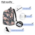 thumbnail image 3 of Rocae Vintage Floral for Durable Canvas Backpack Leisure Large Bag Travel Rucksack Multi-function Backpack Small, 3 of 8