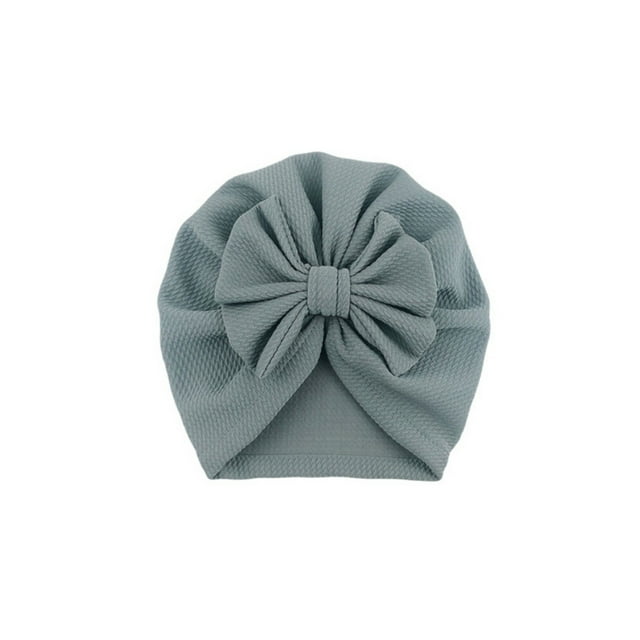 xiaxaixu Baby's Hairband Cap Single Color Skin Friendly Soft Bow Headband Hat