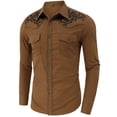 thumbnail image 2 of Men's Western Cowboy Shirt Long Sleeve, 2 of 5