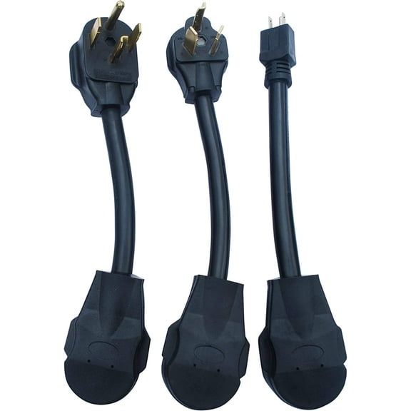 Couplago EV Charging Adapter Bundle, NEMA 14-30P,10-30P,5-15P to 14-50R Adapter