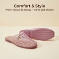 thumbnail image 5 of bebe Women’s Jelly Sandals – Cute Flat Sandals, Jelly Shoes for Women with Dangling Charms, 5 of 8