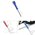 thumbnail image 3 of CNC Aluminio Motocicleta Scooter Kickstand Ajustable Kick Stand Azul, 3 of 9