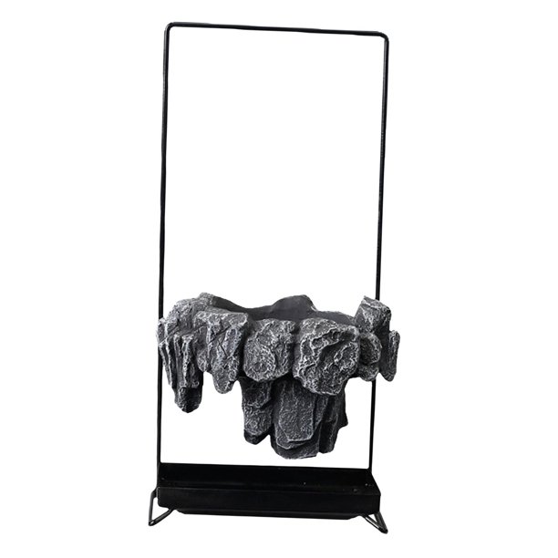 Maceta creativa para bonsái, maceta decorativa de resina, cesta para flores Estilo A Gris Oscuro