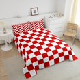 thumbnail image 3 of Erosebridal Colorful Check Plaid Bedding Full Comforter Set, Dreamy Geometric Down Comforter, Gingham Decor, Lightweight 3pcs, 3 of 8