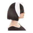 thumbnail image 6 of HPO Adult Women's Black and White Split Dye Bob with Bangs, Multiple Color Synthetic Fiber, 6 of 121