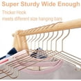 thumbnail image 6 of 16.5" Rose Gold Copper Clothes Hangers - 30 Pack,Heavy Duty Strong Metal Hanger for Storage Display Sling Organization of Coat Shirts Dresses Jacket Elegant Standard Suit Accessory, 6 of 9