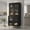 Black, variant on Demi Bonn 70.5" Tall Pantry Cabinet,4 Transparent Doors 5 Adjustable Shelves,Anti-Slip Pads,Black