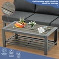 thumbnail image 2 of Suvivityse 5-Piece Aluminum Patio Furniture Sets for Stylish Relaxation, Outdoor Sectional Featuring Modern Design with Yarn-dyed fabric Cushion and Coffee Table for Balcony, Garden, Poolside, 2 of 8