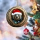 thumbnail image 4 of Adornos navideños de animales de Chopper Adornos navideños con estampado de animales para el árbol de Navidad Adornos acrílicos Decoraciones de animales del bosque Decoración navideña colgante Decorac, 4 of 6