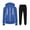 Blue, variant on VANLOFE Women's Dark Gray Hoodies Pants Suit Fashion Women Casual Hooded Suit Slim Zipper Long Sleeve Solid Color Coat XL(S-2XL)