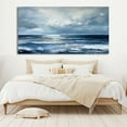 thumbnail image 2 of Large Abstract Sea Oil Painting Textured White Waves Ocean and Sky Canvas Art Contemporary Living Room Wall Home Decor,Unstretched,Frameless,(71*142cm)28*56lnches, 2 of 5