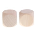 thumbnail image 3 of Esquirla 10pcs 30mm Blank Dice Cubes Round Corners, Wooden, D6 Math Dices Set for Board, 3 of 8