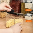 thumbnail image 1 of EIMELI Airtight Food Storage Container with Lids Clear Plastic Dry Food Canisters Kitchen Pantry Organization and Storage for Cereal Flour Sugar Coffee Rice Nuts Snacks, 1 of 8