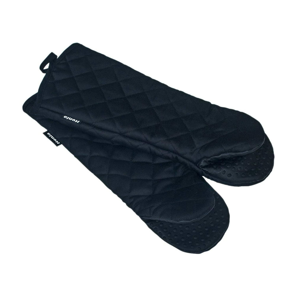 17Inch Extra Long Oven Mitts with NonSlip Silicone Grip Heat