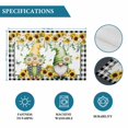 thumbnail image 6 of Sunflower Gnomes Placemats Set of 8, Spring Farmhouse Country Daisy Leaf Plaid Placemats for Dining Table, Place Mats for Kitchen Tabletop, Waterproof Wipeable Dining Table Mats Set, 6 of 9