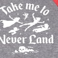 thumbnail image 3 of Disney - Peter Pan - Take Me to Neverland - Toddler And Youth Raglan Graphic T-Shirt, 3 of 6