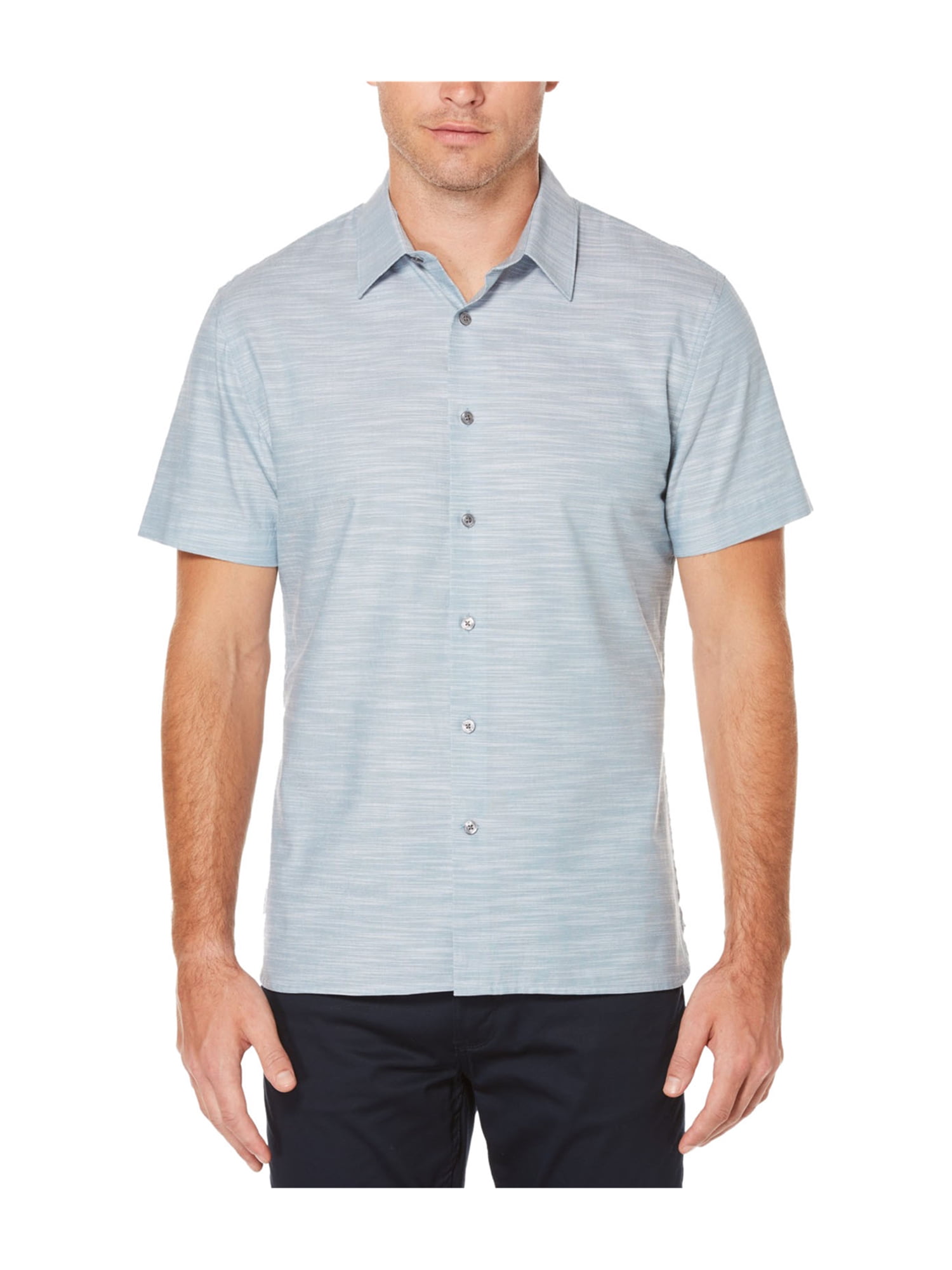 Perry Ellis - Perry Ellis Mens Textured Button Up Shirt - Walmart.com ...