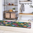 thumbnail image 4 of SKYSONIC 2'X6' Easter Eggs Colorful Runner Rug with Rubber Backing, Grey Rabbit Non Slip Entryway Rug Runner Washable Soft Area Rug Carpet for Hallway Bedroom Kitchen Decor, 4 of 6