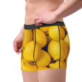 thumbnail image 2 of Balery Ripe Yellow Lemon Calzoncillos bóxer para hombre, ropa interior de algodón suave y transpirable con cinturilla de nailon-XX-Large, 2 of 5