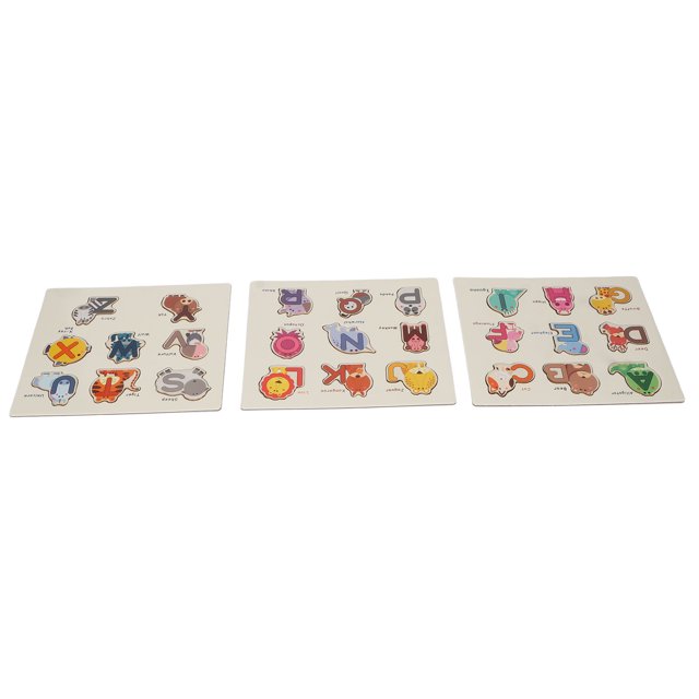 Rompecabezas Del Alfabeto De Madera, Alfabeto De Madera Que Empareja La Forma Del Rompecabezas Cognición Ejercicios De Coordinación Mano-ojo Contenido De La Placa Inferior Rica Anggrek Wooden Alphabet Puzzle