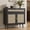 Black, variant on Rattan Sideboard Buffet, Boho Kitchen Cabinet with Drawer & 2 Doors, Modern Mid Century Accent Cabinet with Adjustable Shelf, Coffee Bar for Living Room, Entryway, Kitchen, Black