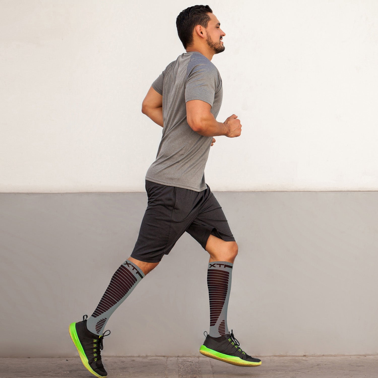 Copper Compression Socks - Knee High for Running, Athtletics, Travel - 6 Pair