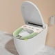 thumbnail image 5 of Asiento de Inodoro con Cremallera, Diseño Bordado, Material Suave y Cómodo, Fácil Instalación, Duradero E Higiénico, Decoración para El Baño, Ideal para Las Cuatro Estaciones, Tamaño 43 X 37 Cm., 5 of 6