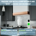 thumbnail image 6 of Akicon 600 CFM Wall Mounted Range Hood, Stainless Steel Range Hood 36 inch, Energy Saving, Ducted Kitchen Hood for Cooking, Powerful Vent Motor, Signal White with Copper, 6 of 6