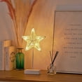 thumbnail image 3 of Felwors LED Decorative Lamp Small Table Lamp Modeling Lamp Diy Rattan Star Night Light, 3 of 9