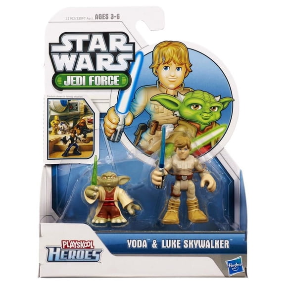 Star Wars Jedi Force Playschool Heroes 2-Pack Yoda & Luke Skywalker