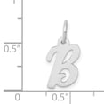 thumbnail image 3 of Finest Gold 14K White Gold Small Script Letter B Initial Charm, 3 of 3