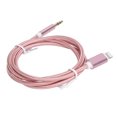 thumbnail image 3 of Cable auxiliar para automóvil para IOS 12 Audio AUX de 3,5 mm para adaptador de interfaz IOS Cable trenzado de nailon Rosa, 3 of 5