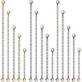 thumbnail image 1 of Extensores de collar, 15 piezas de acero inoxidable, oro, plata, collar, pulsera, tobillera, cadenas de extensión con cierres de langosta y cierres para hacer joyas, 1 of 5