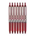 thumbnail image 2 of Stylos à Bille Roulante Rétractables Pilot Precise V5 RT, Pointe Extra Fine (.5mm), Encre Rouge, Lot de 7; Prise Confortable Haut de Gamme, Ensemble avec Pochette Réutilisable en Plastique, 2 of 4
