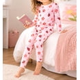 thumbnail image 5 of WIBACKER 2-7 Years Toddler and Little Girls' Long Sleeve Pajamas Set Cotton Top and Pants 2 Piece Sleepwear Pjs - Ladybug, 5 of 15