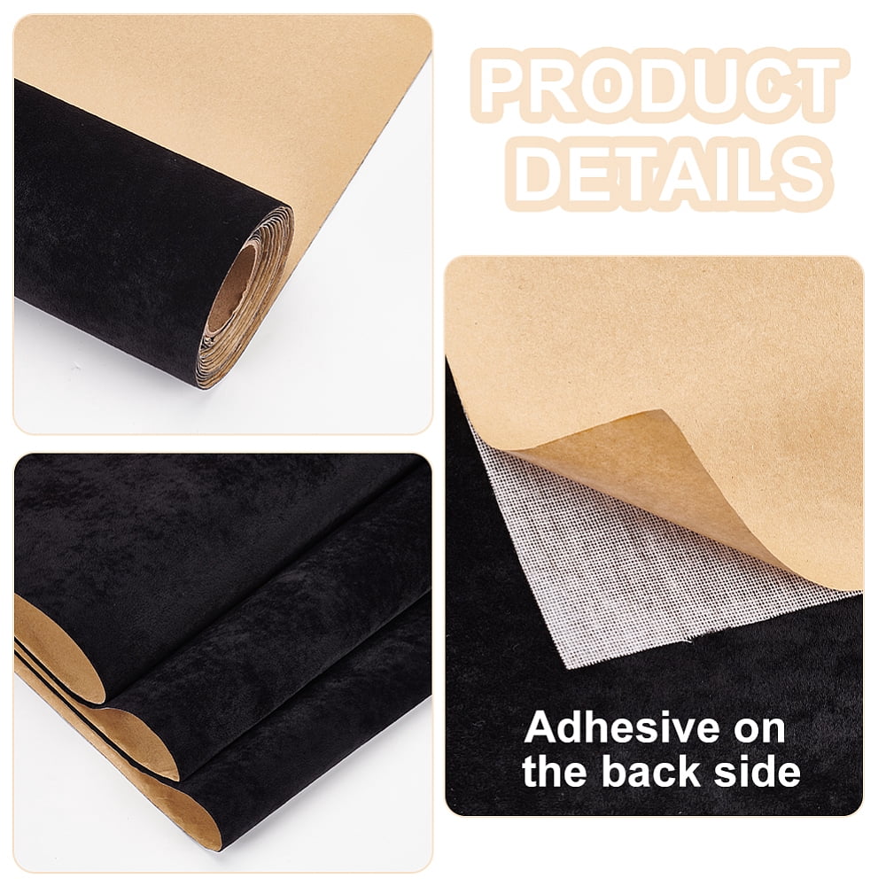 Velet Cloth Self-adhesive Fabric Black 40cm