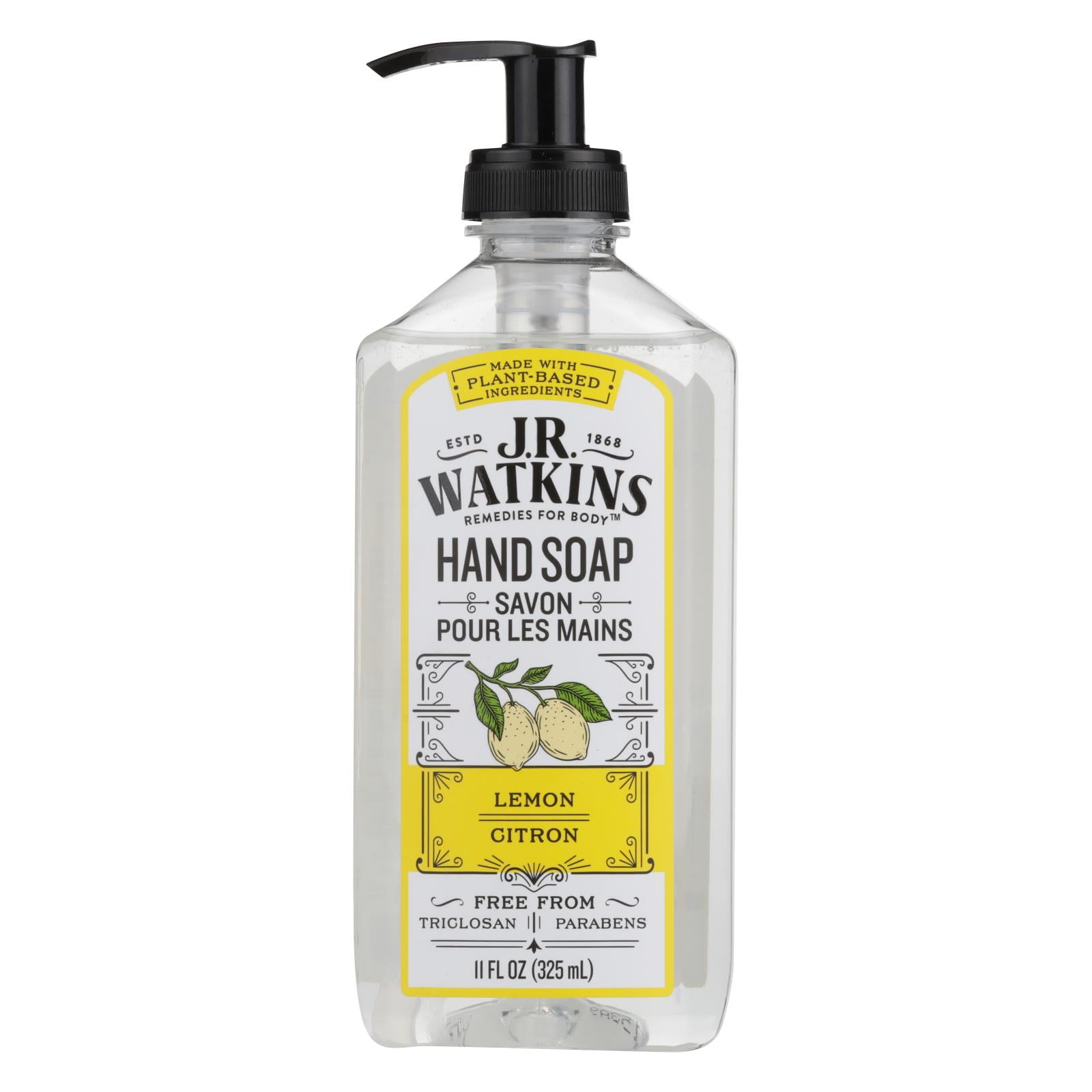 J. R. Watkins Liquid Hand Soap Lemon 11 fl oz Pack of 3