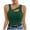 Green, variant on Hvyesh Womens Summer Cutout Tank Tops Sleeveless Shirts Ribbed Tanks Slim Fitted Y2K Sexy Basic Tee Shirt