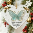 thumbnail image 4 of chaungfeng Friends are Angels Butterfly Christmas Ornament, Heartfelt Friendship Keepsake with Inspirational Quote, Holiday Decoration for Home Decor, Xmas Tree, Winter Party, 4 of 9