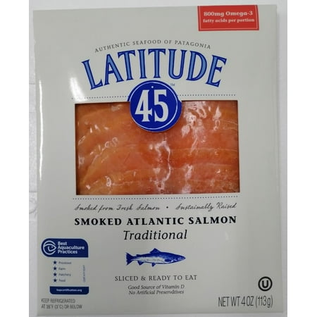 Frozen Cold Smoked Atlantic Salmon 4 oz. Sliced