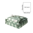 thumbnail image 2 of CASAFUN Lightweight Cotton Quilt Thin Comforter for All-Season, Soft Breathable Blankets for Hot Sleepers and Night Sweats, Machine Washable Napping Bedding Green 39.37x59.06in, 2 of 9