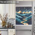 thumbnail image 3 of Yayeee Magnetic Dishwasher Cover for The Front Decoration Home Kitchen Machine Sticker Protector, Dark Mountains, 3 of 6