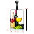 thumbnail image 2 of Red and White Wine on White Background - Luggage ID Tags / Suitcase Identification Cards - Set of 2, 2 of 5