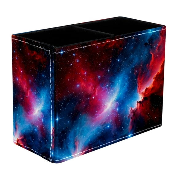 ERJLKXP Pen Holder for Desk Organizer,Galactic Space Universe Pencil Cup Holder,Pen Desktop Storage Box for Home and Office Makeup Brush Holder